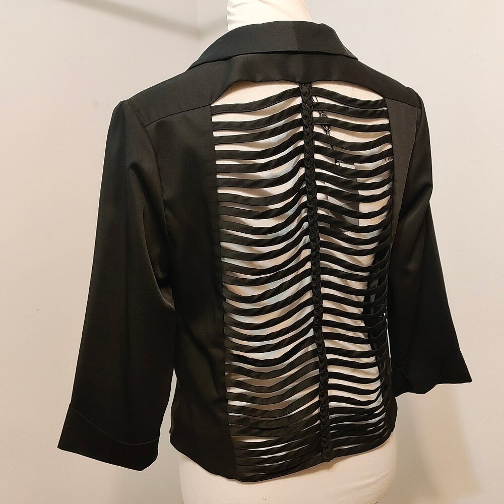 NWT S. Line Black Open Jacket With Cut Outs L